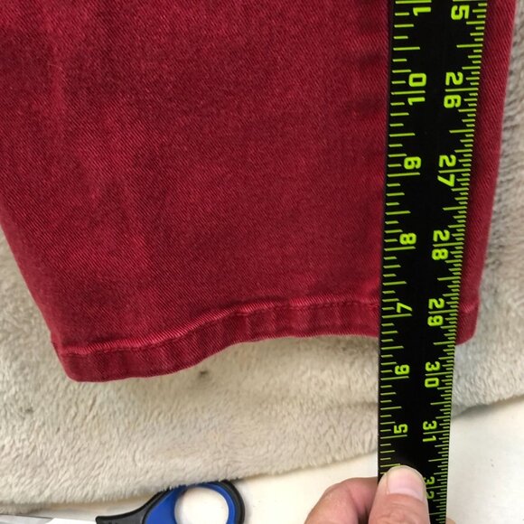 Lee Womens Jeans Size 6 Medium Classic Straight Leg Casual Mid Rise Red Denim - Picture 5 of 15